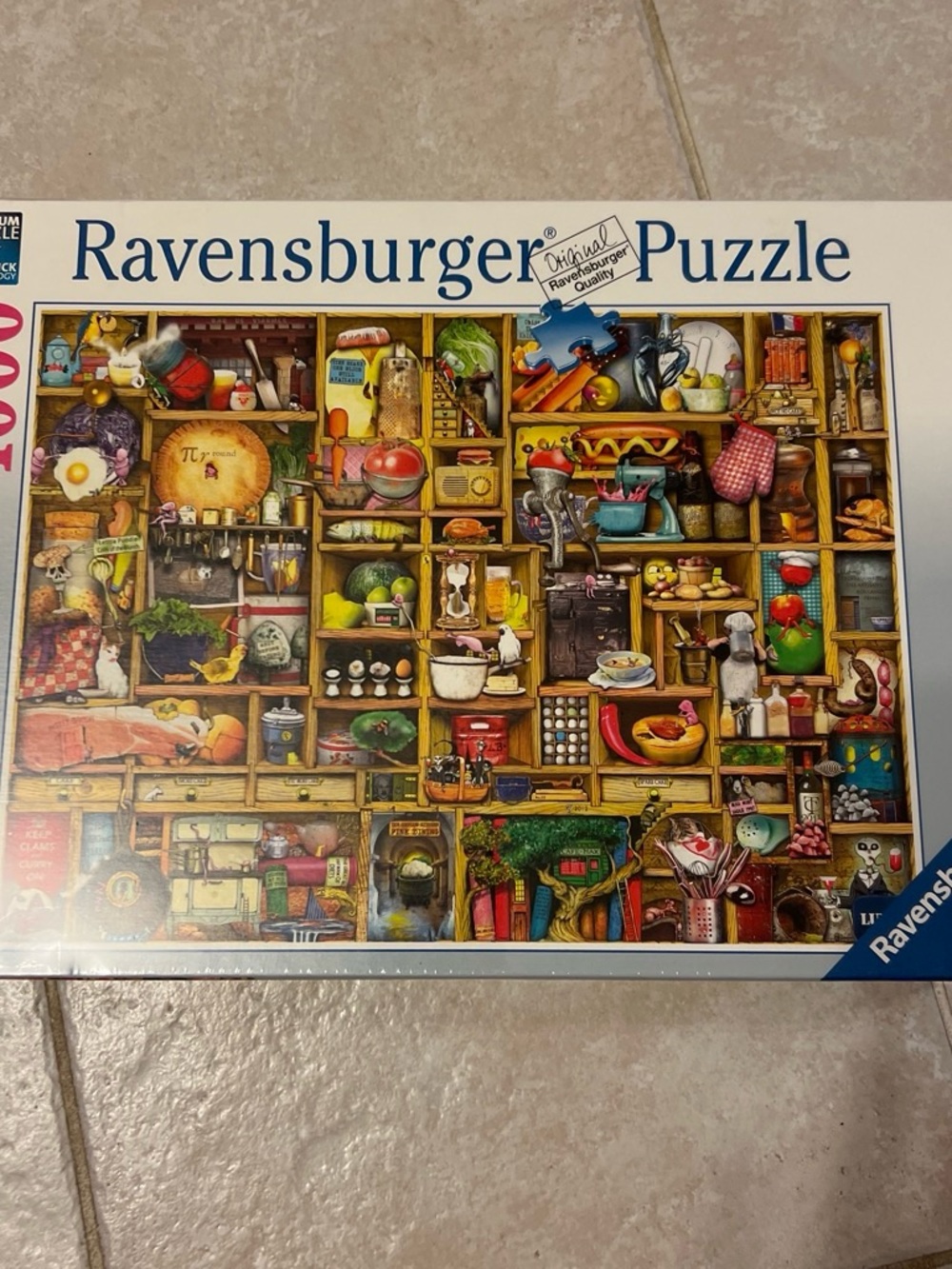 Ravensburger Yellow Framed Shelves Collage Puzzle